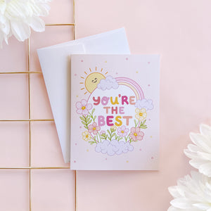 The Rosy Redhead Greeting Card Thank You Cute You are The Best