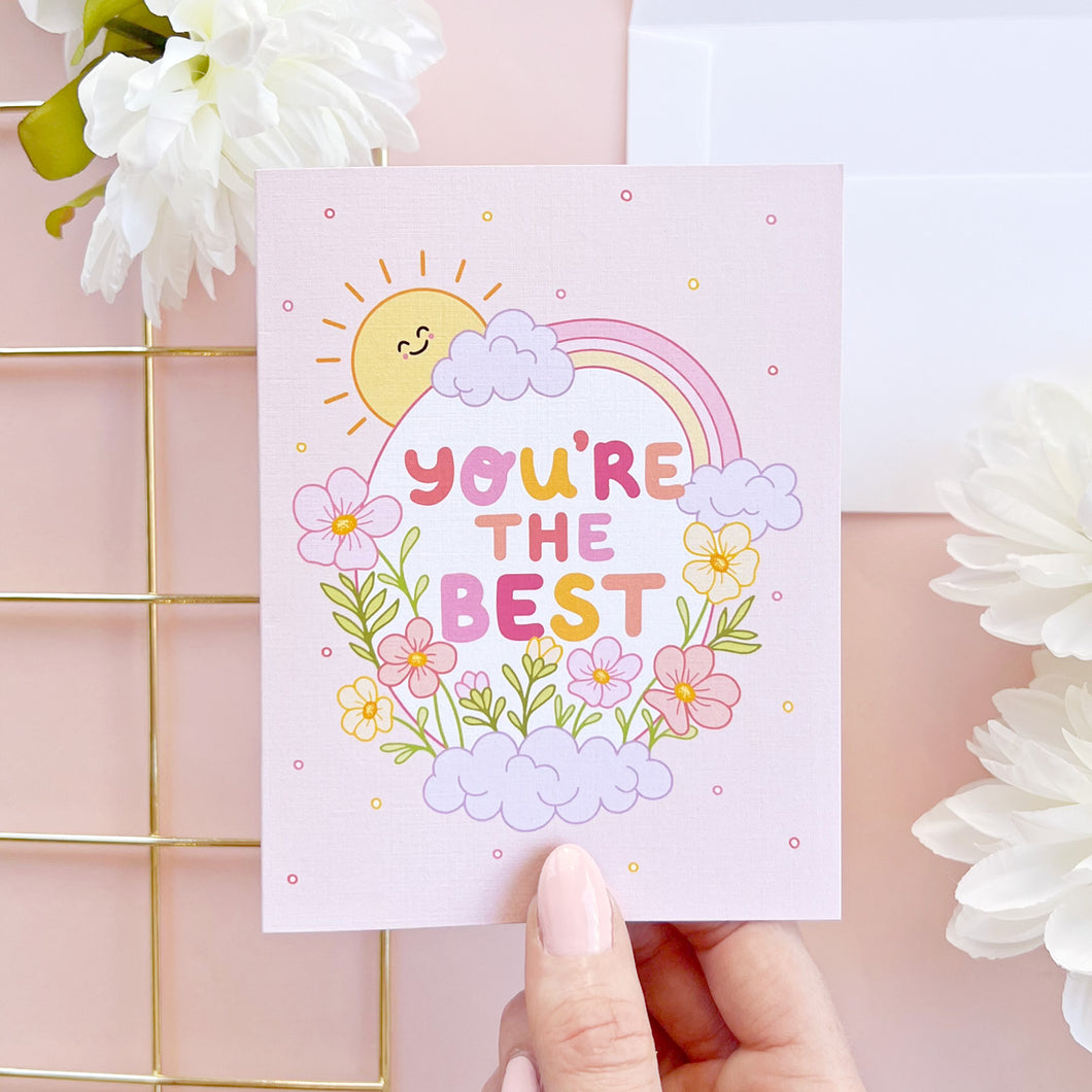 The Rosy Redhead Greeting Card Thank You Cute You are The Best