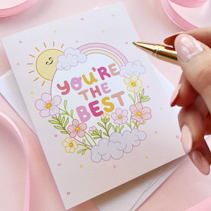 The Rosy Redhead Greeting Card Thank You Cute You are The Best