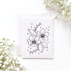 HAND DRAWN NOTE CARDS – Fun Florals