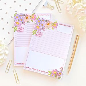 The Rosy Redhead Floral Notepad Bundle  Edit alt text