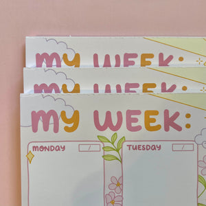 The Rosy Redhead Oopsie Notepad Weekly