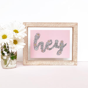 The Rosy Redhead Floral Hey Cute Pink Print