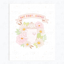 Load image into Gallery viewer, The Rosy Redhead-Cute coffee first art print