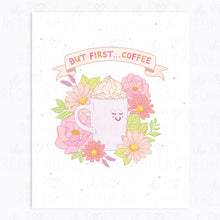 Load image into Gallery viewer, The Rosy Redhead-Cute coffee first art print