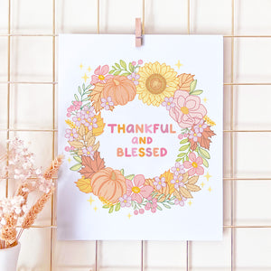 The Rosy Redhead Pastel Fall Art Print