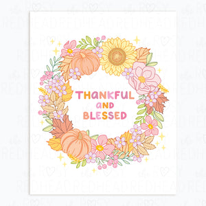 The Rosy Redhead Pastel Fall Art Print
