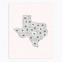 Load image into Gallery viewer, The Rosy Redhead-Art Print-Texas-Floral Illustration