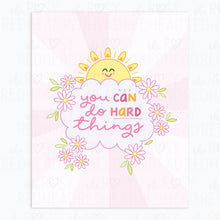 Load image into Gallery viewer, The Rosy Redhead-You can do hard things art print