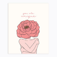 Load image into Gallery viewer, The Rosy Redhead-Self Love-Floral art-Gallery Wall Print