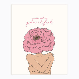 The Rosy Redhead-Self Love-Floral art-Gallery Wall Print