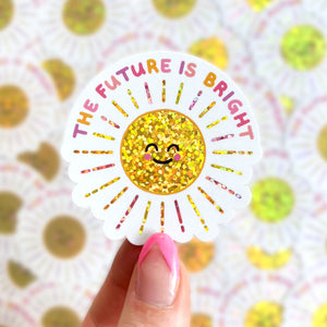 The Rosy Redhead waterproof optimistic sticker