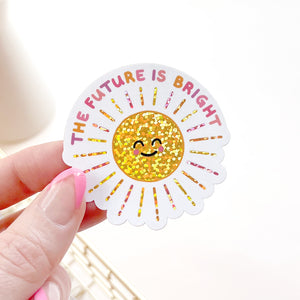 The Rosy Redhead waterproof optimistic sticker