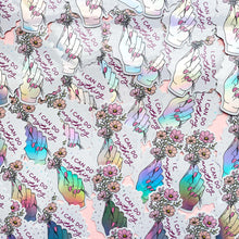 Load image into Gallery viewer, The Rosy Redhead-Waterproof Floral motivational holographic Sticker-I can do anything