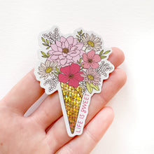 Load image into Gallery viewer, The Rosy Redhead-Ice Cream Flowers Sweet-Waterproof Floral Sticker
