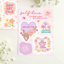 Load image into Gallery viewer, The Rosy Redhead Sticker Sheet Self Love