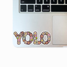 Load image into Gallery viewer, The Rosy Redhead-Waterproof-laptop Floral sticker-YOLO