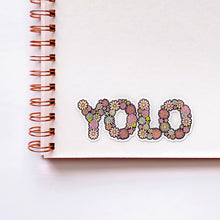 Load image into Gallery viewer, The Rosy Redhead-Waterproof-Floral sticker-YOLO