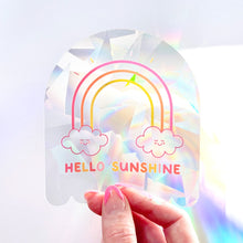 Load image into Gallery viewer, The Rosy Redhead Suncatcher Window Decal Rainbow Happy