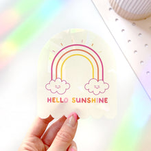 Load image into Gallery viewer, The Rosy Redhead Suncatcher Window Decal Rainbow Happy