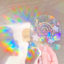 Load image into Gallery viewer, The Rosy Redhead Suncatcher window decal rainbow positivity