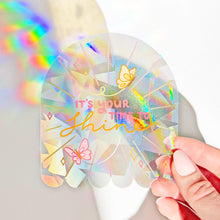 Load image into Gallery viewer, The Rosy Redhead-Suncatcher window decal rainbow maker positivity